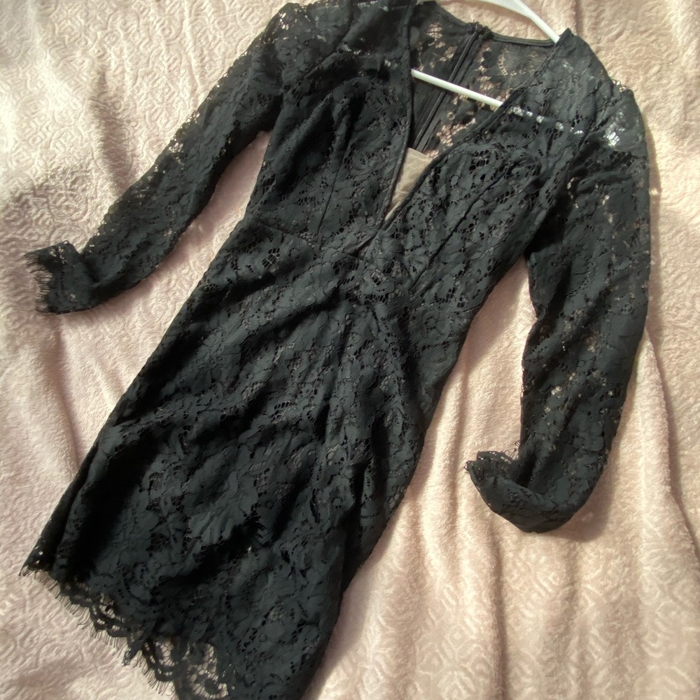 Lacey black dress